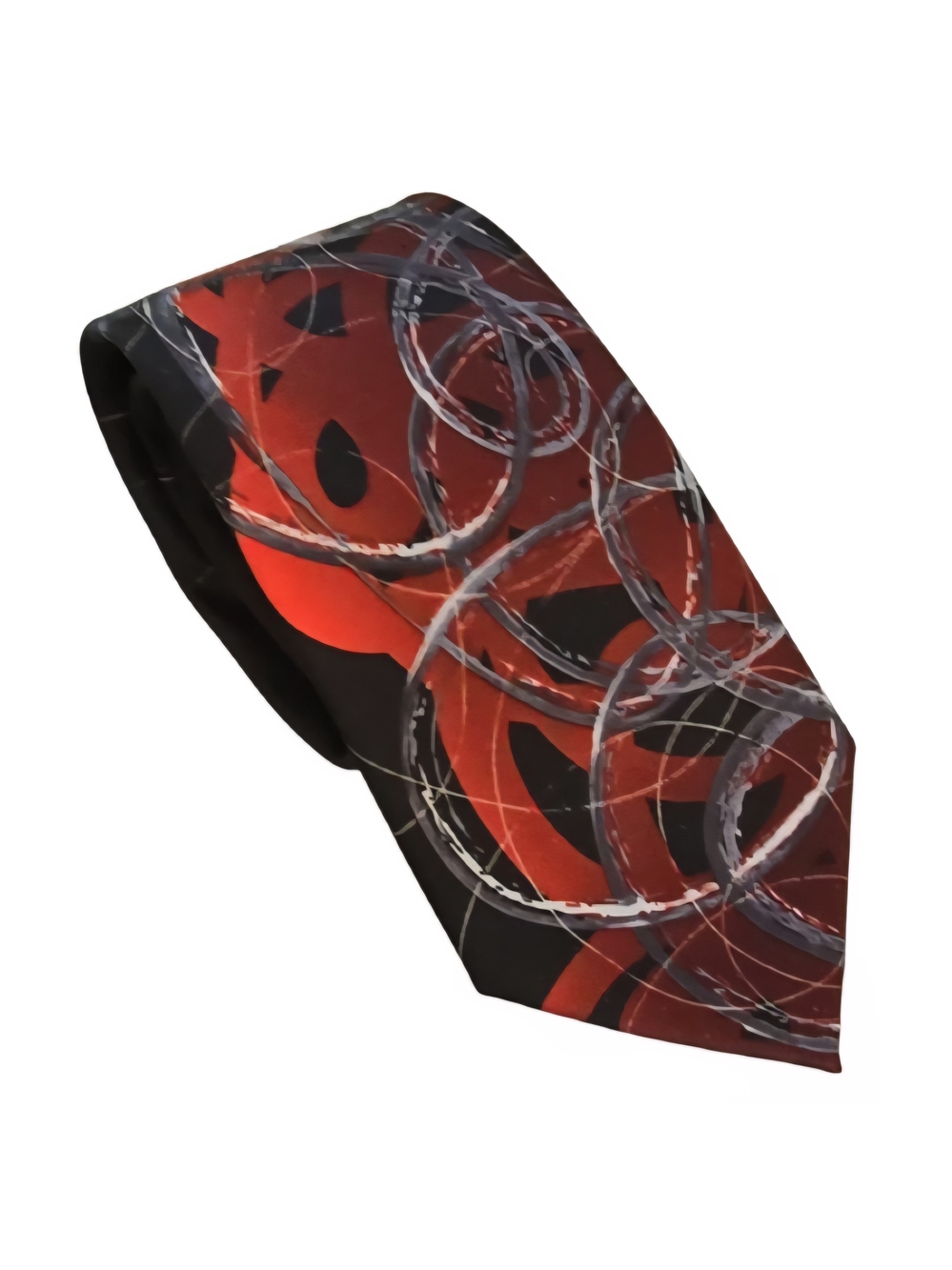 NEW Jerry Garcia Happy Birthday Necktie Mens Black w/ Red Pattern Tie Kohl's